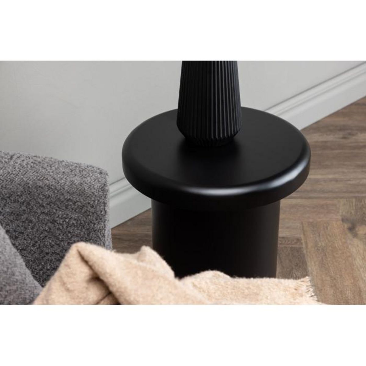 Paris Prix Table d'Appoint Design  Namsos  45cm Noir