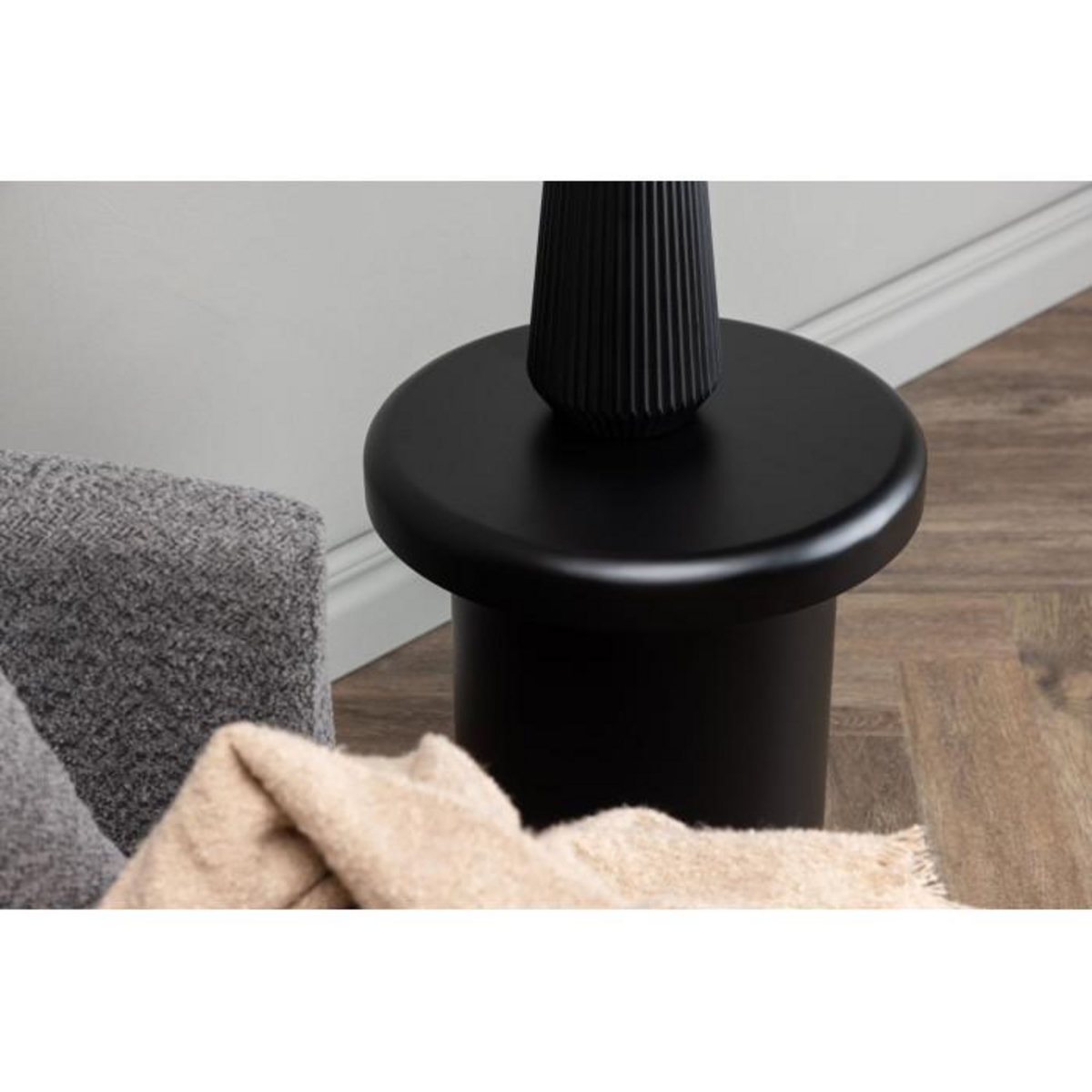 Paris Prix Table d'Appoint Design  Namsos  45cm Noir