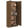 Voir la diapositive 4 : VIDAXL Armoire a livres Chene marron 82,5x30,5x185,5cm Bois ingenierie