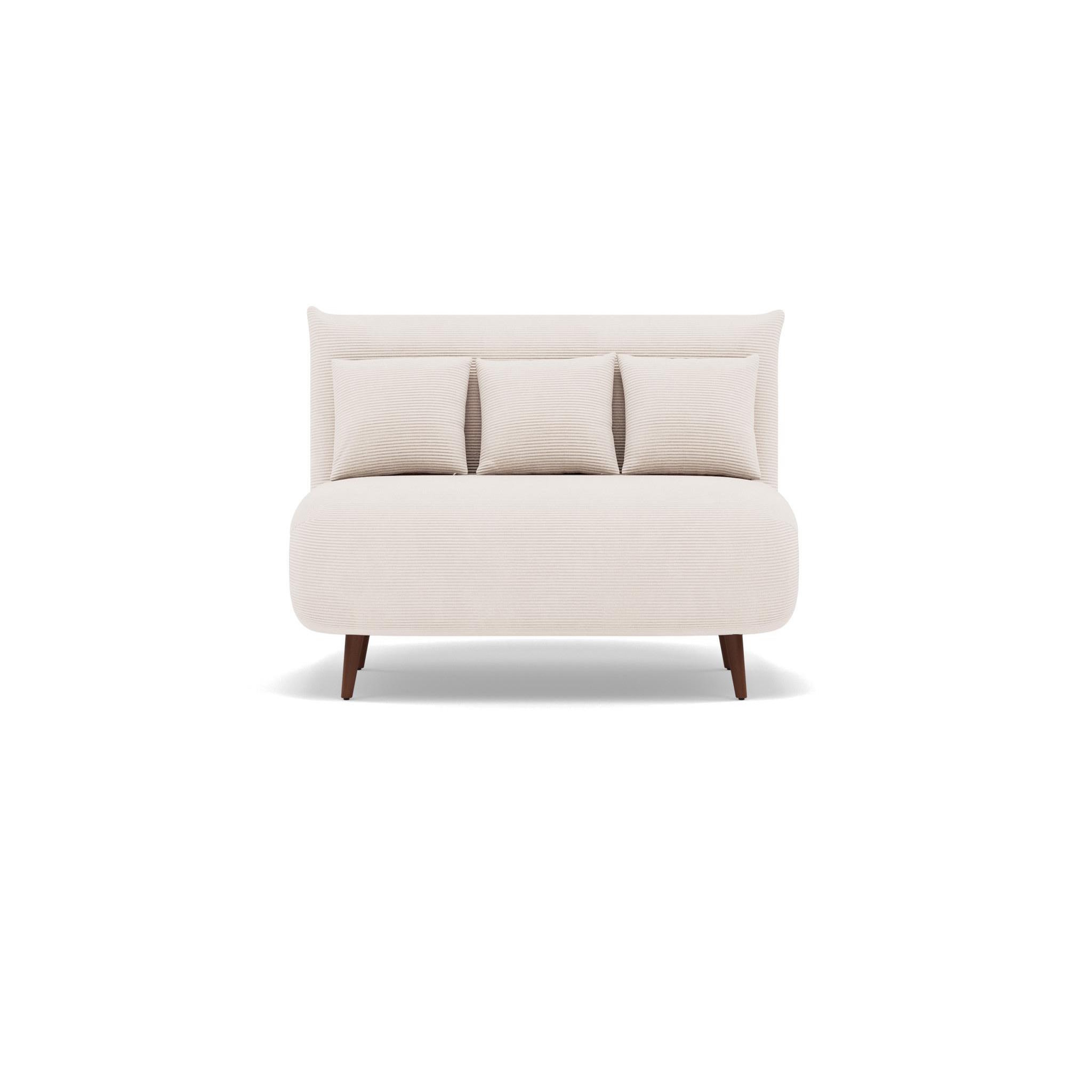 Voir la diapositive 1 : BEST MOBILIER Lumi - banquette convertible clic-clac 2 places en velours côtelé