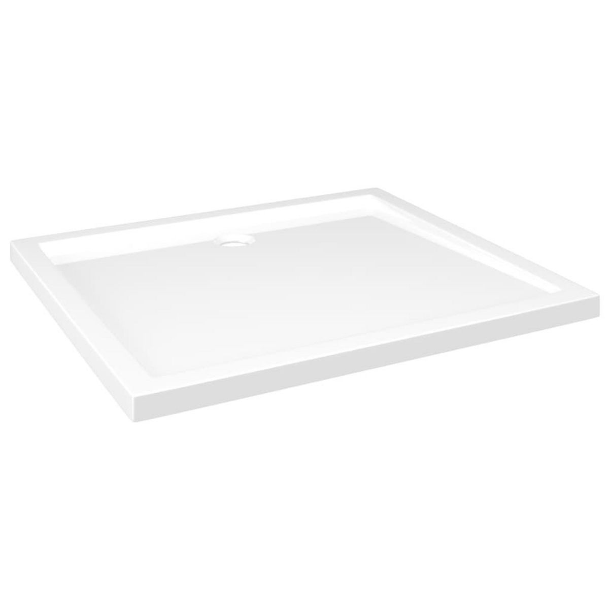 VIDAXL Receveur de douche rectangulaire ABS Blanc 80x90 cm