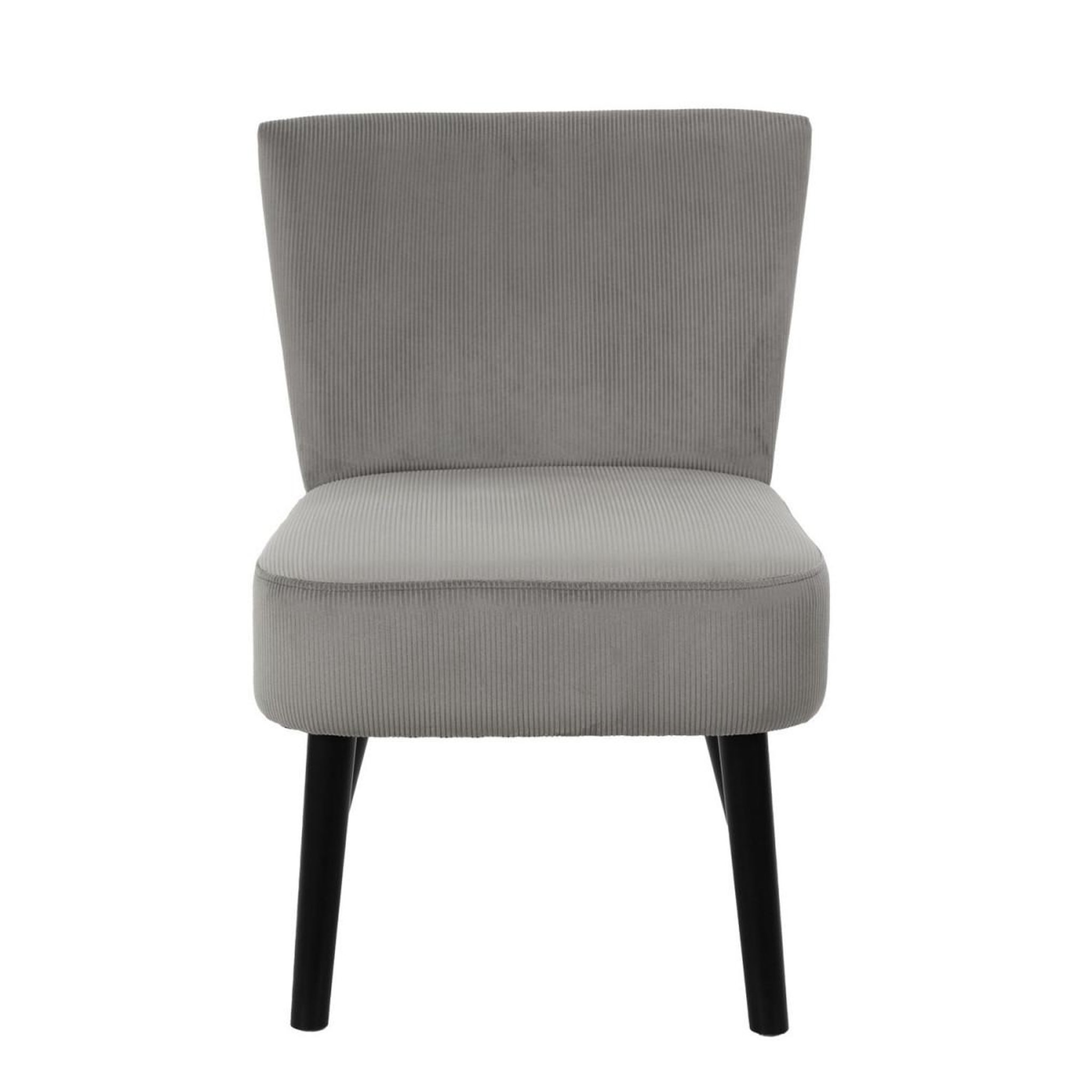 Voir la diapositive 2 : The Home Deco Factory Fauteuil crapaud  giulia  76cm gris