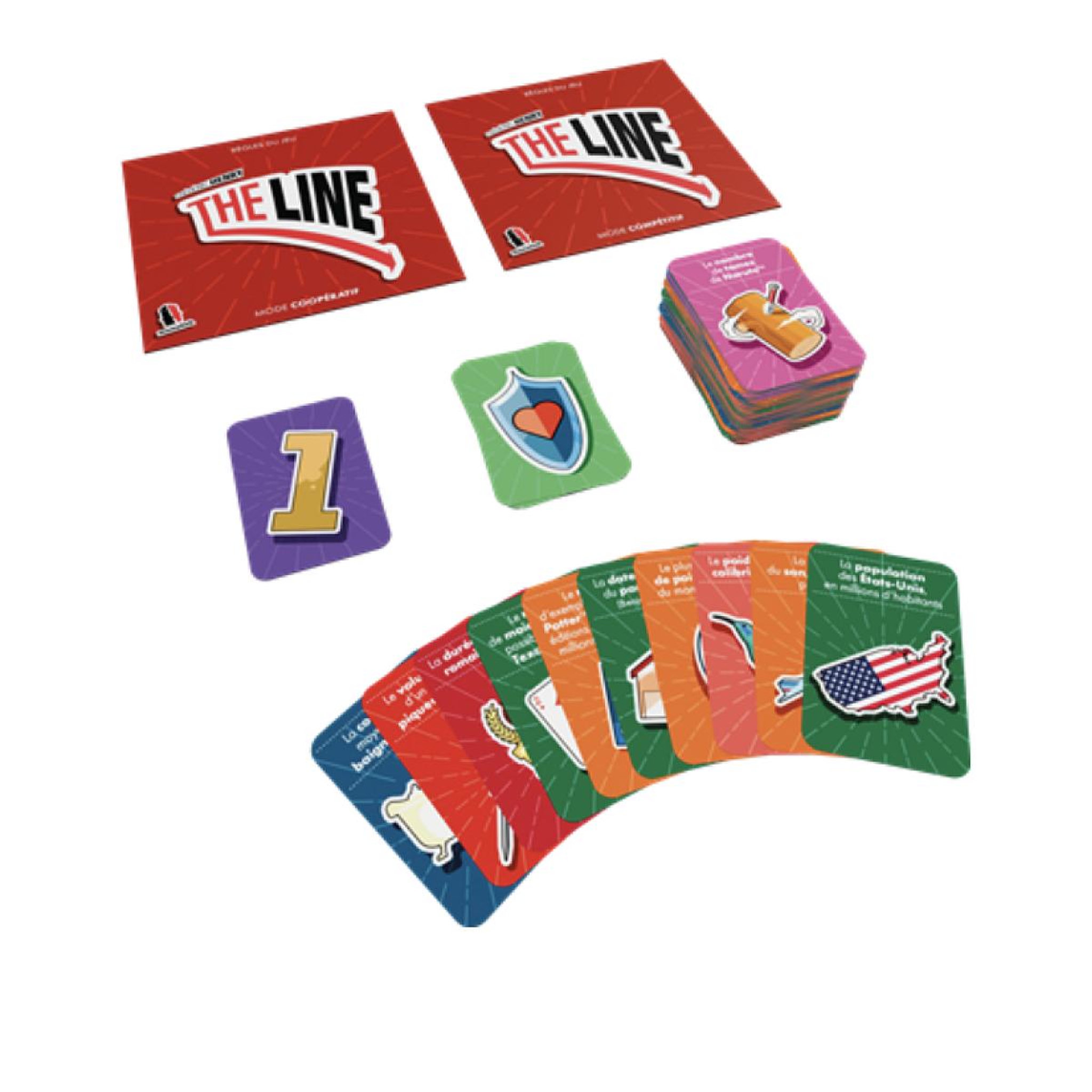 Voir la diapositive 2 : Asmodee The Line Rouge - Jeu de societe