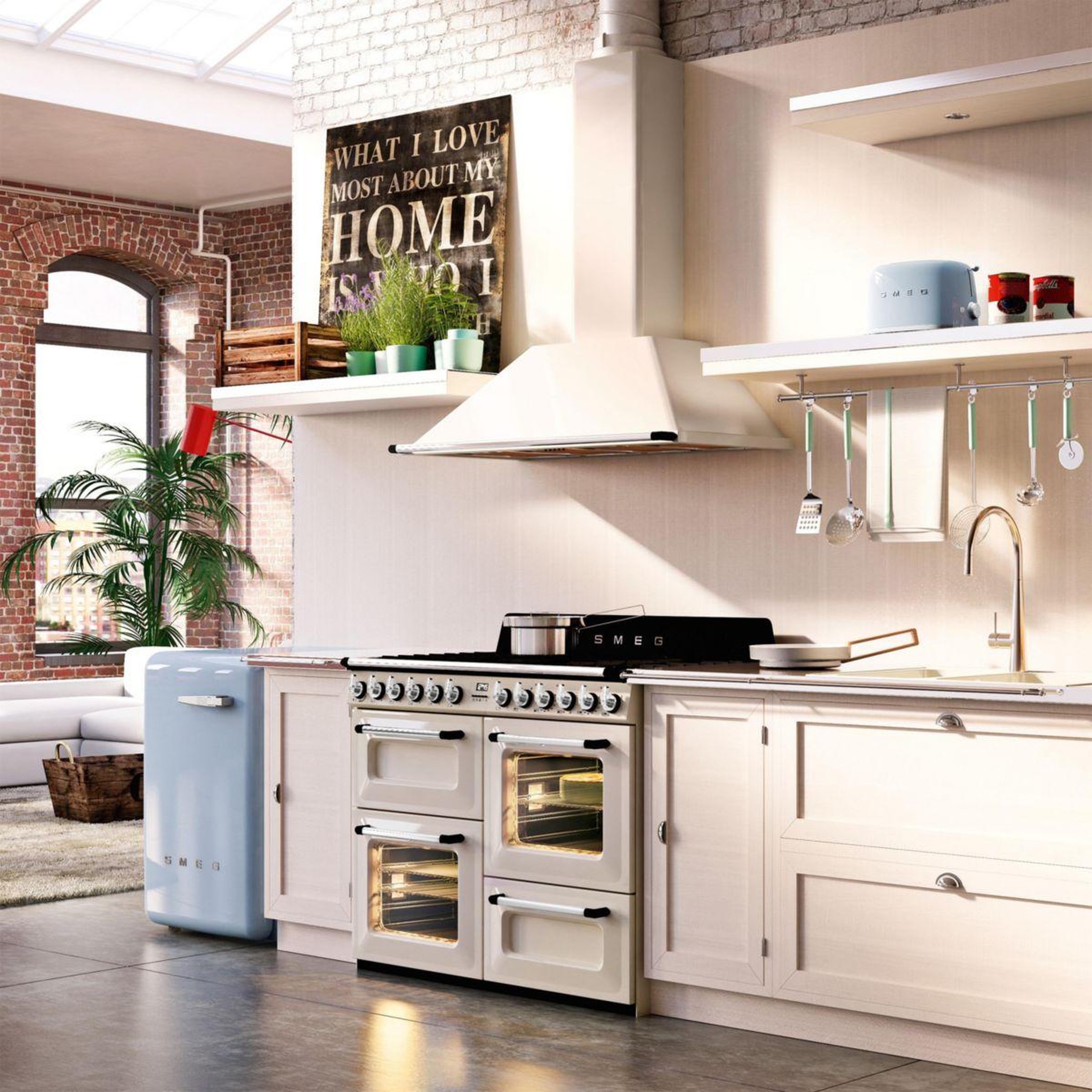 Voir la diapositive 2 : SMEG Hotte décorative murale kt110pe