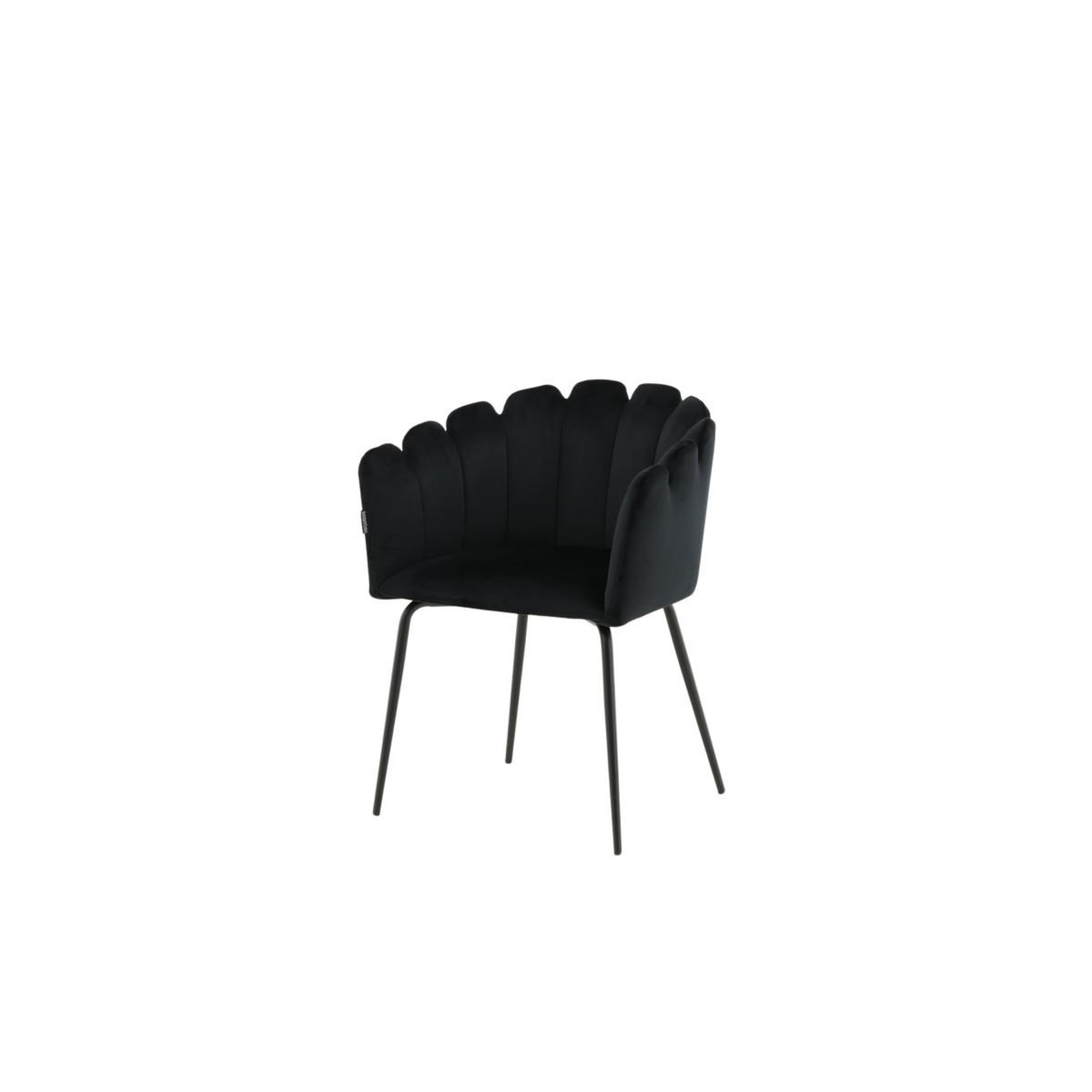 Voir la diapositive 5 : Paris Prix Chaise en velours  limhamn  76cm noir