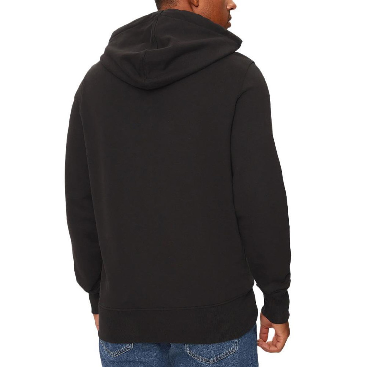 CALVIN KLEIN JEANS Sweat à capuche Noir Homme Calvin Klein Jeans Distressed Monologo