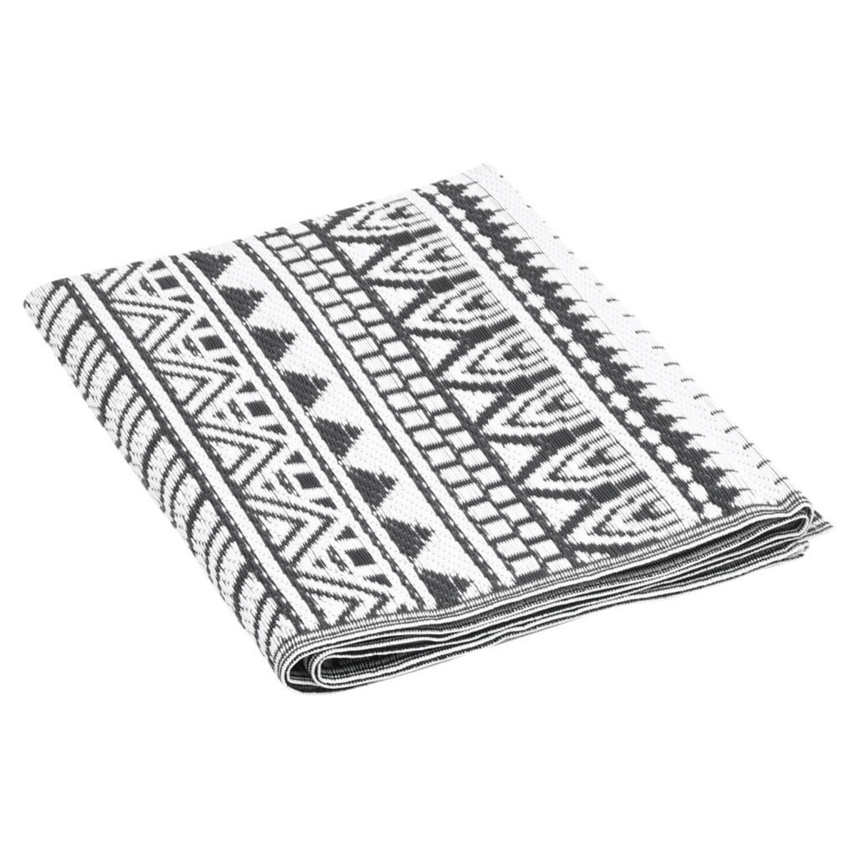 VIDAXL Tapis d'exterieur Noir 190x290 cm PP