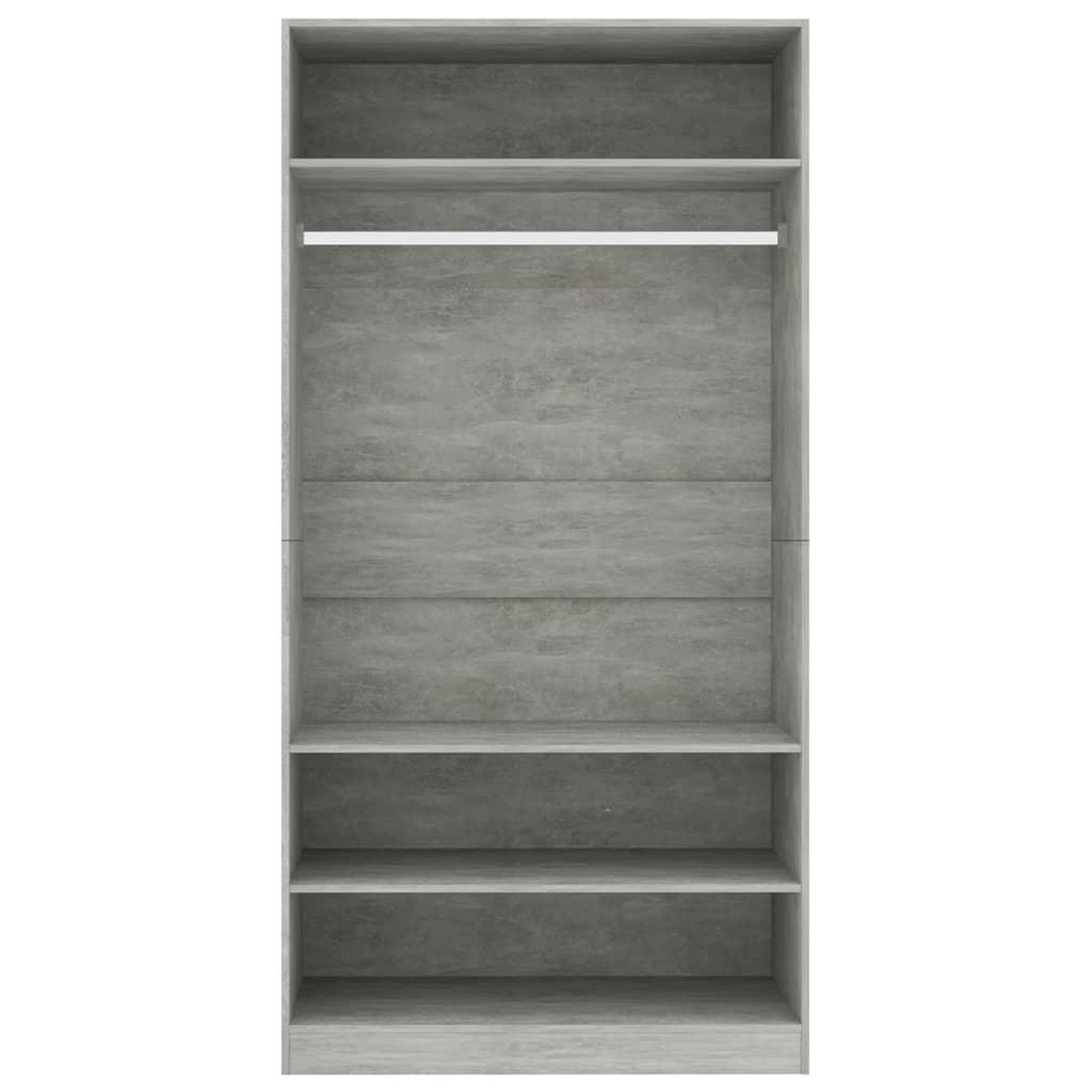 Voir la diapositive 5 : VIDAXL Garde-robe Gris cement 100 x 50 x 200 cm Agglomere