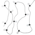 Paris Prix Guirlande Lumineuse Extérieur  Ampoule Transparente  5m Noir