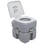 Voir la diapositive 1 : VIDAXL Toilette portable de camping Gris 20+10 L
