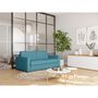 Voir la diapositive 1 : Canapé convertible système couchage express matelas 140x190 17cm 3 places en tissu DYLAN 