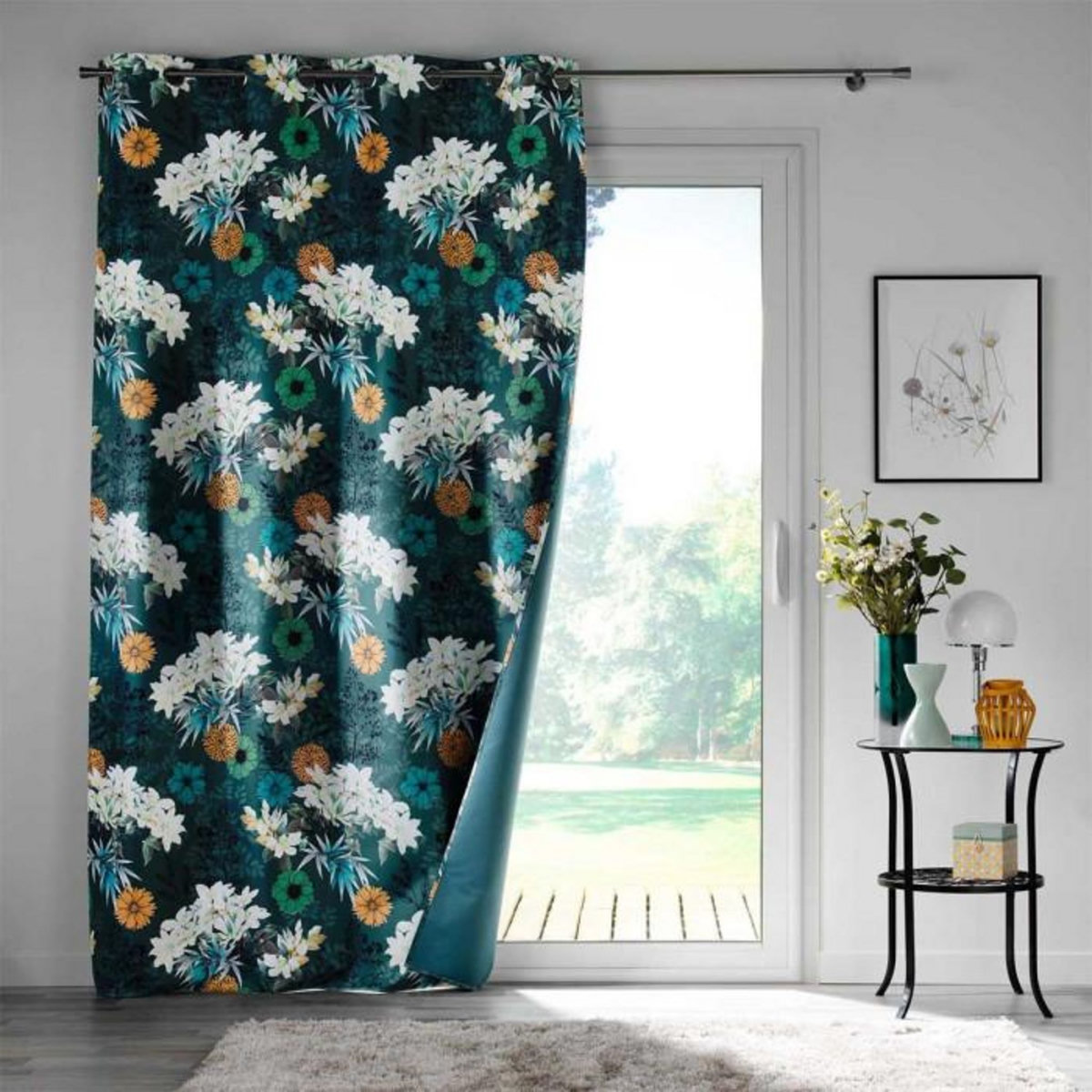 Paris Prix Rideau à Œillets Occultant  Osaka  135x260cm Bleu