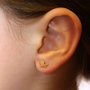 Voir la diapositive 2 : L'ATELIER D'AZUR Boucles d'Oreilles Licornes - Or Jaune - Enfant