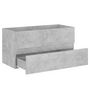 Voir la diapositive 4 : VIDAXL Armoire d'evier Gris beton 90x38,5x45 cm Bois d'ingenierie