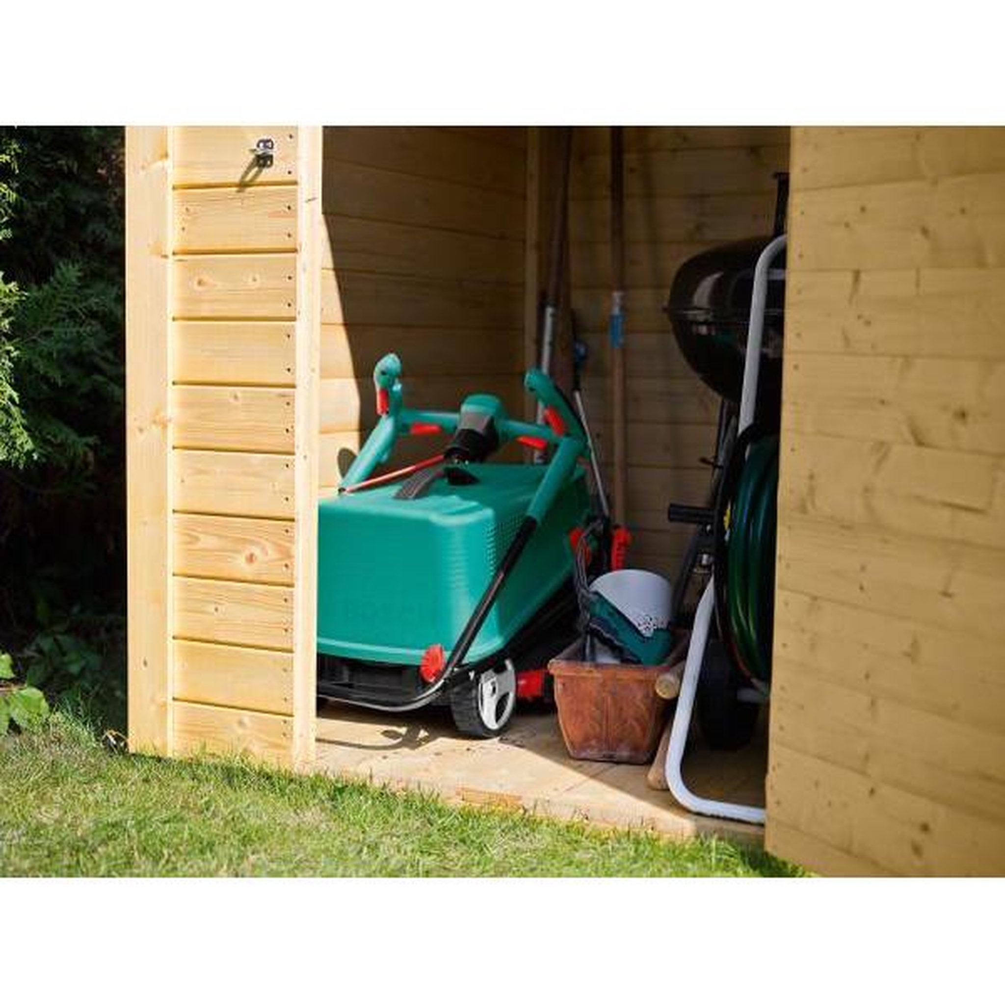 Voir la diapositive 3 : BOSCH Tondeuse a Gazon   électrique - BOSCH - ARM 37 - 1400W - 37 cm - Bac de ramassage 40L