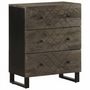 Voir la diapositive 1 : VIDAXL Buffet noir 60x33x75 cm bois massif de manguier