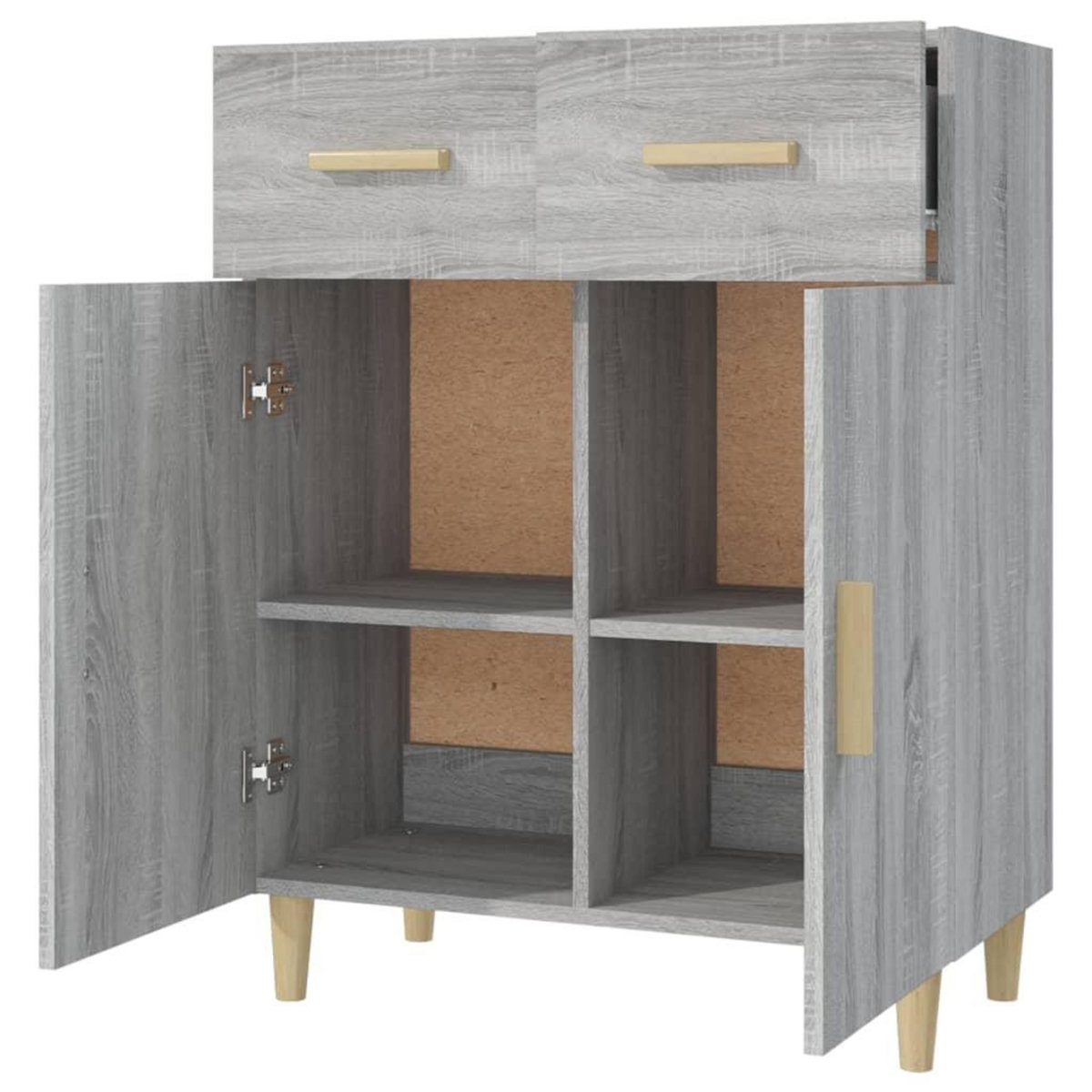 VIDAXL Buffet Sonoma gris 69,5x34x89 cm Bois d'ingenierie