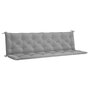Voir la diapositive 2 : VIDAXL Coussin de banc de jardin gris 200x(50+50)x7 cm tissu oxford
