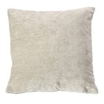 Paris Prix Coussin Déco en Velours  Velvet  40x40cm Écru