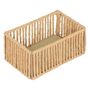 Voir la diapositive 4 : ATMOSPHERA Lot de 3 Paniers Rectangles  Ali  26cm Naturel