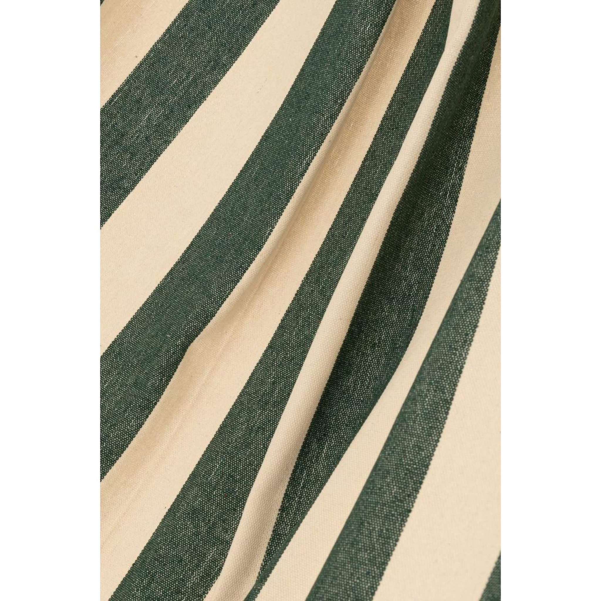 Voir la diapositive 3 : J-LINE Hamac en tissu  grandes rayures  200cm vert foncé