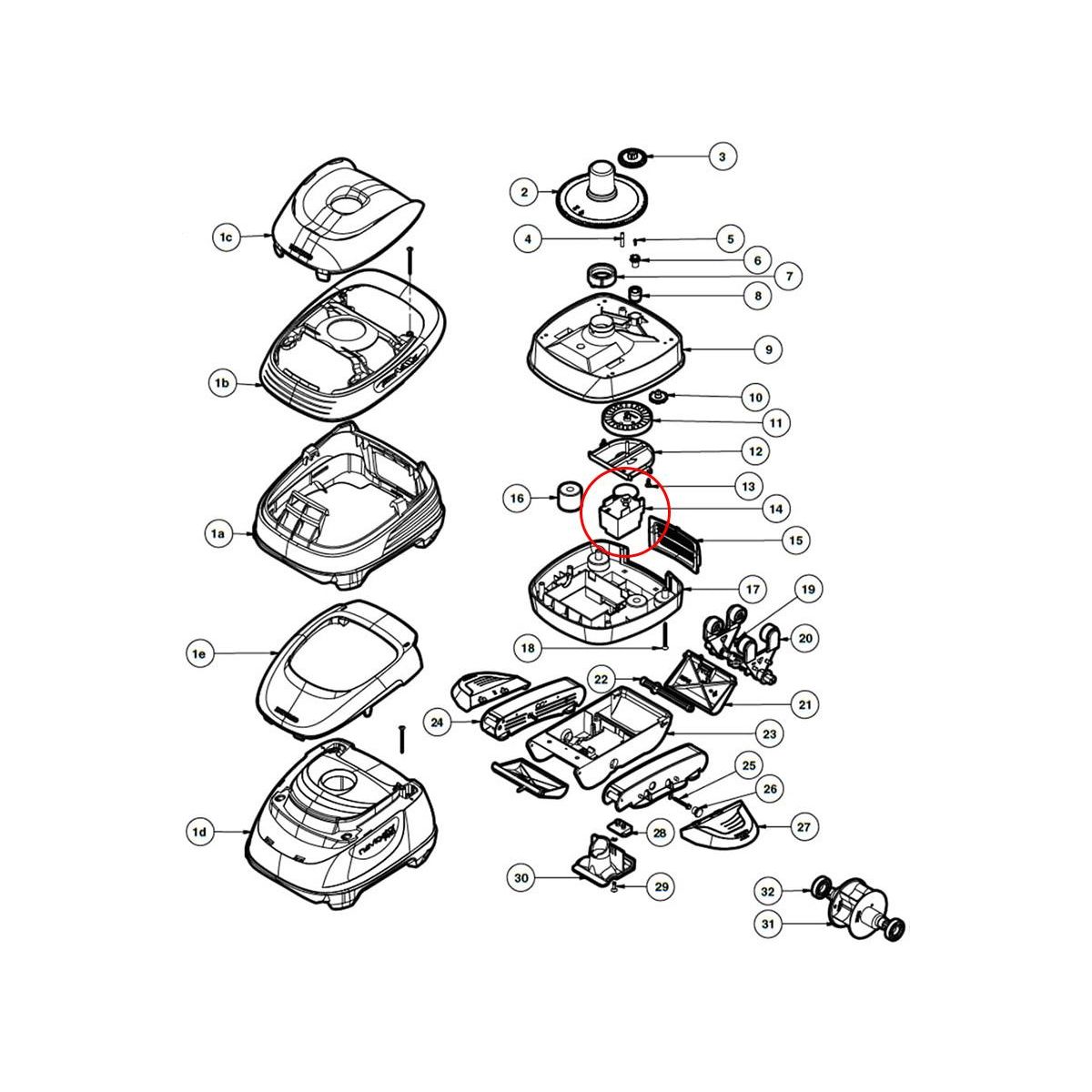 Hayward Boite engrenages pour Nettoyeur de Piscine Pool Vac-Navigator Hayward