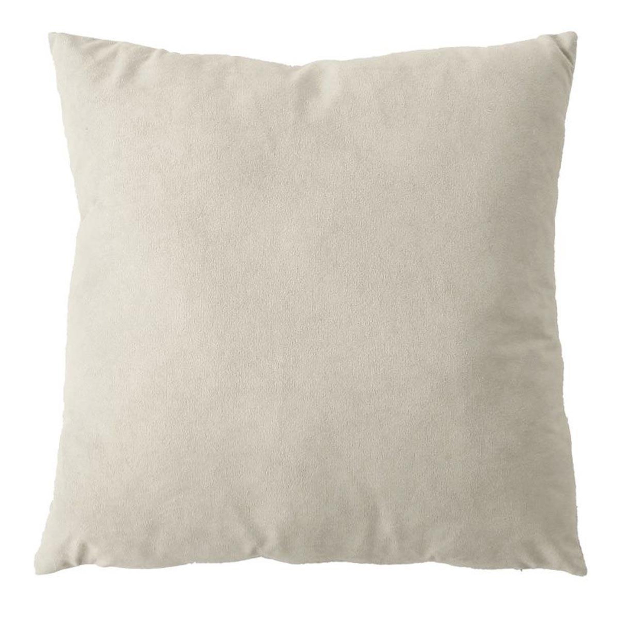 ENJOY HOME Coussin déco en velours  câlin  40x40cm écru