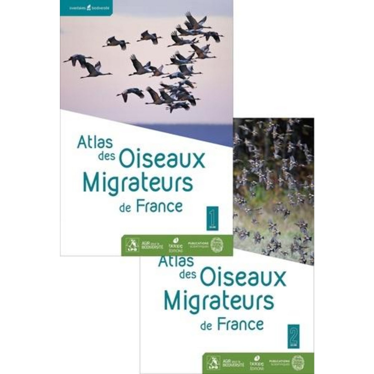 ATLAS DES OISEAUX MIGRATEURS DE FRANCE. PACK EN 2 VOLUMES : TOME 1, DES PHASIANIADES AUX PROCELLARIIDES ; TOME 2, DES CICONIIDES AUX EMBERIZIDES, Dupuy Jérémy