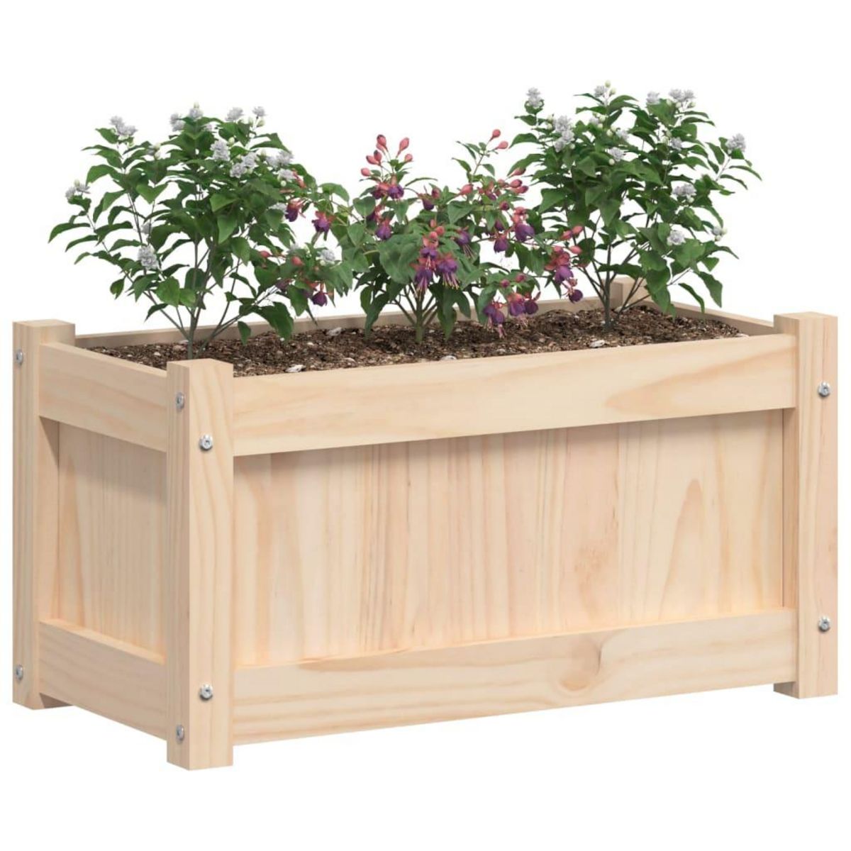 VIDAXL Jardinieres 2 pcs bois de pin massif