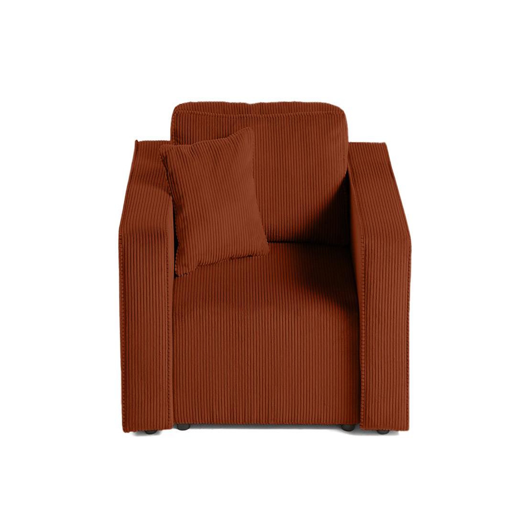 Voir la diapositive 5 : BEST MOBILIER Topaze - fauteuil - en velours côtelé