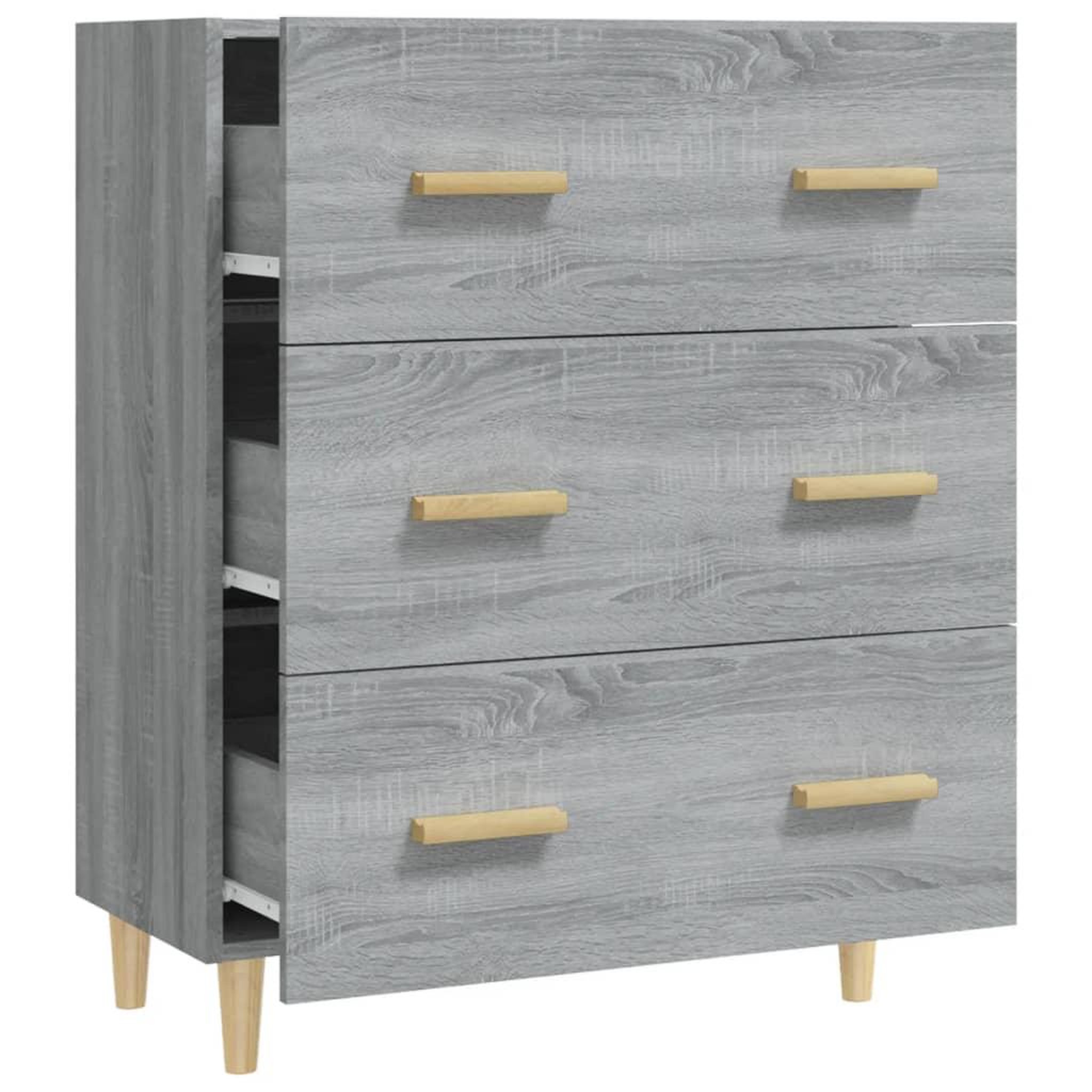 Voir la diapositive 5 : VIDAXL Buffet Sonoma gris 70x34x90 cm Bois d'ingenierie