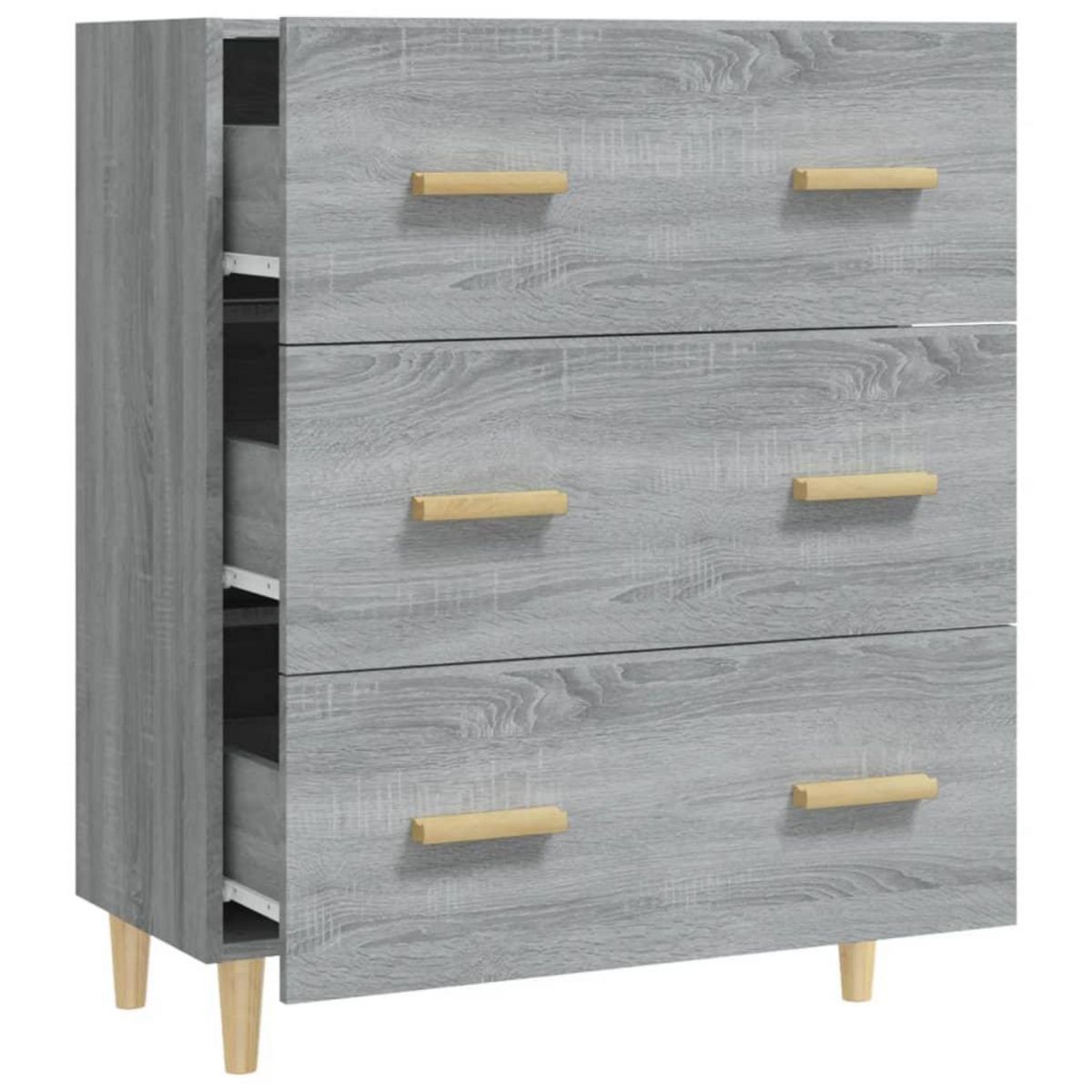 VIDAXL Buffet Sonoma gris 70x34x90 cm Bois d'ingenierie