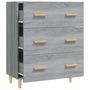 Voir la diapositive 5 : VIDAXL Buffet Sonoma gris 70x34x90 cm Bois d'ingenierie