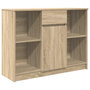 Voir la diapositive 2 : VIDAXL Buffet avec tiroir chene sonoma 101x35x76 cm bois d'ingenierie