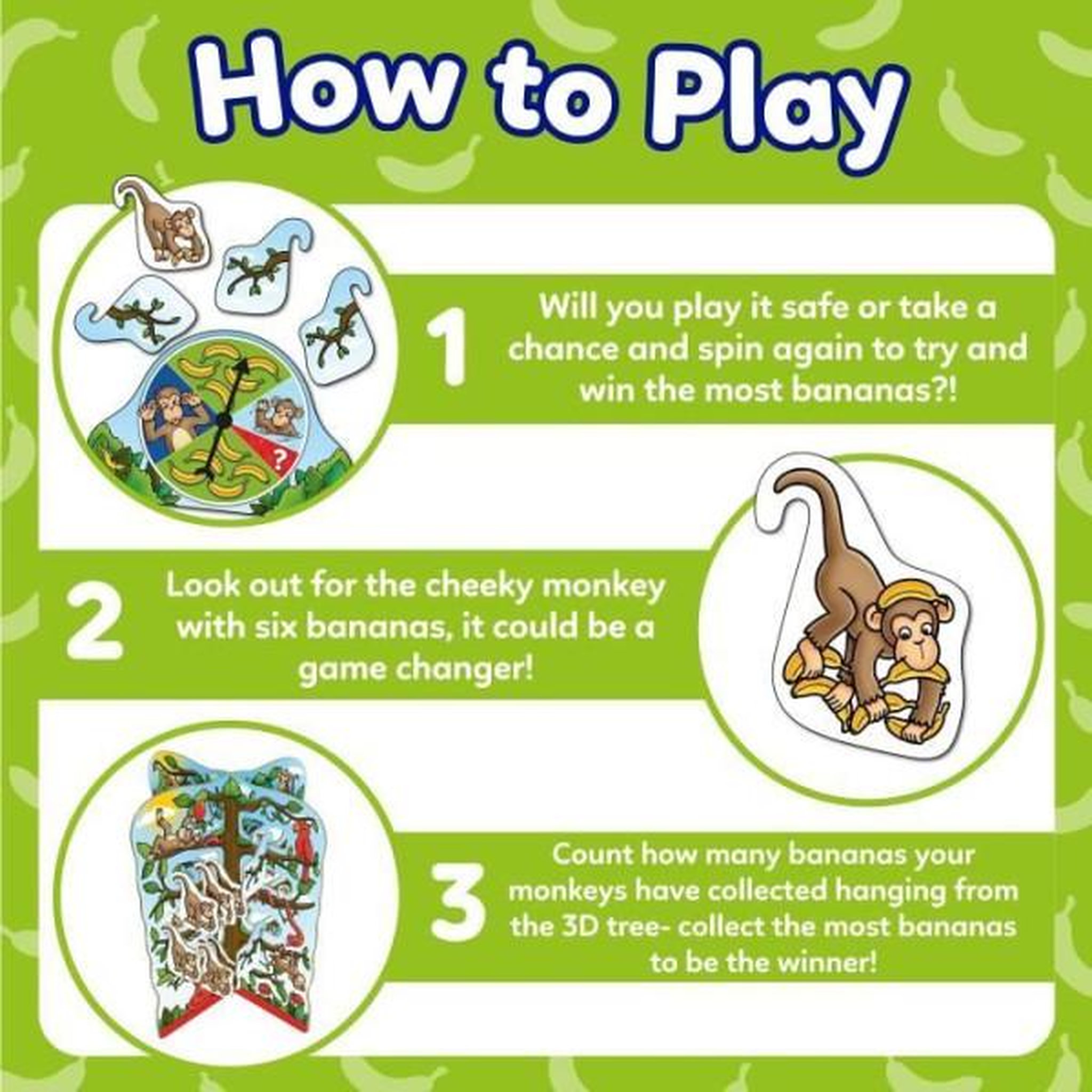 Voir la diapositive 4 : N/A Orchard toys cheeky monkeys a luck game
