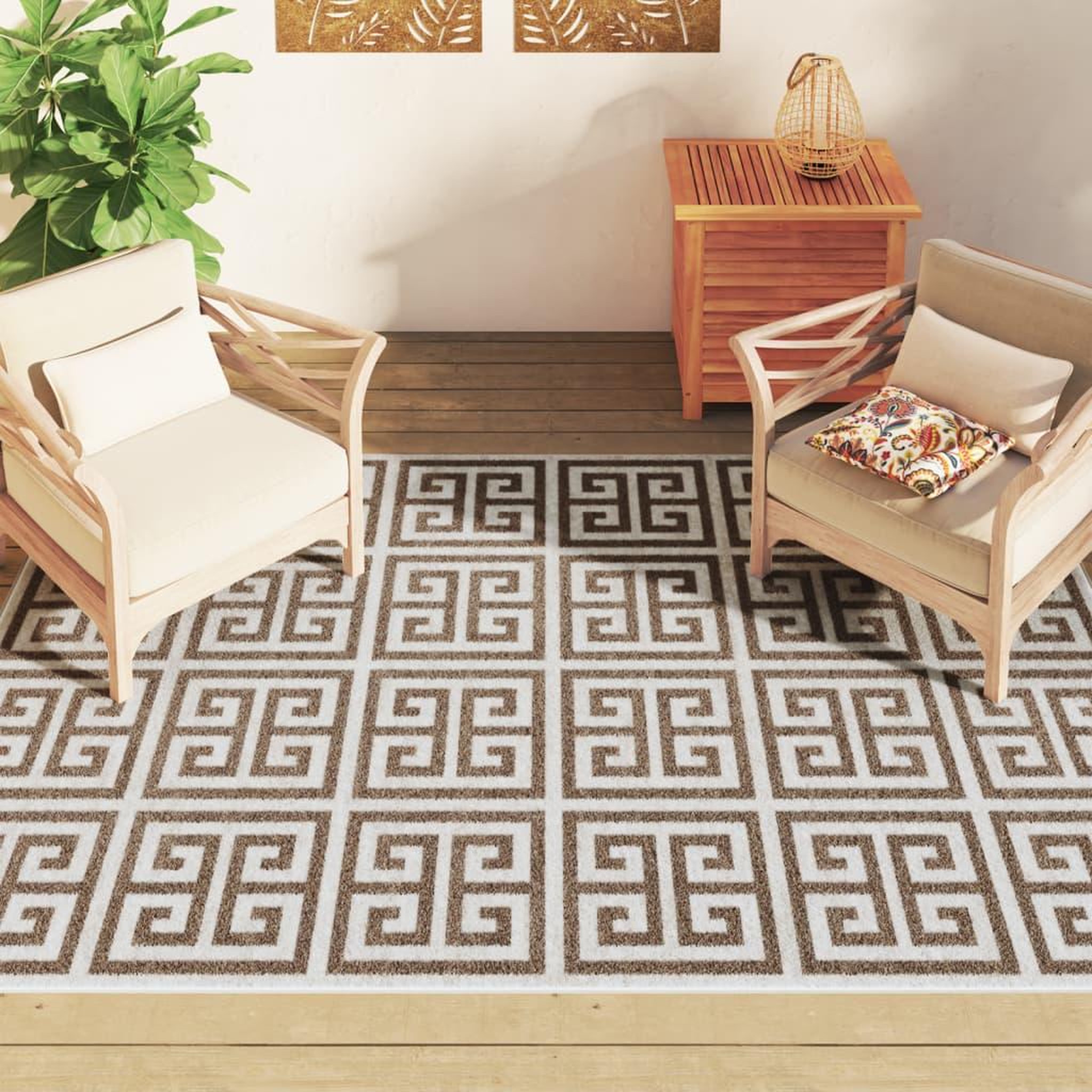 Voir la diapositive 3 : VIDAXL Tapis interieur exterieur a poils courts 190x300cm antiderapant