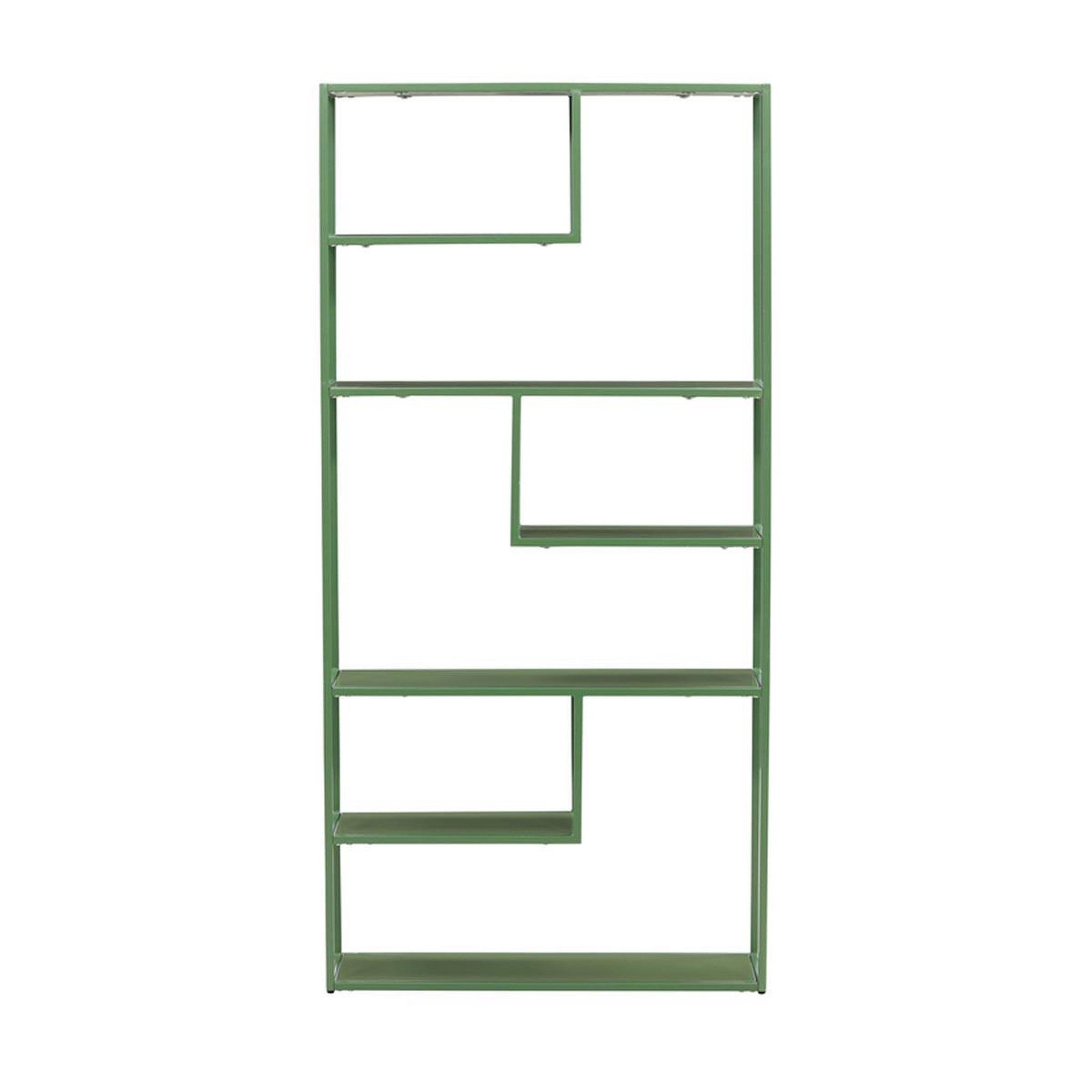 Voir la diapositive 2 : Paris Prix Étagère bibliothèque 6 niveaux  staal  164cm vert
