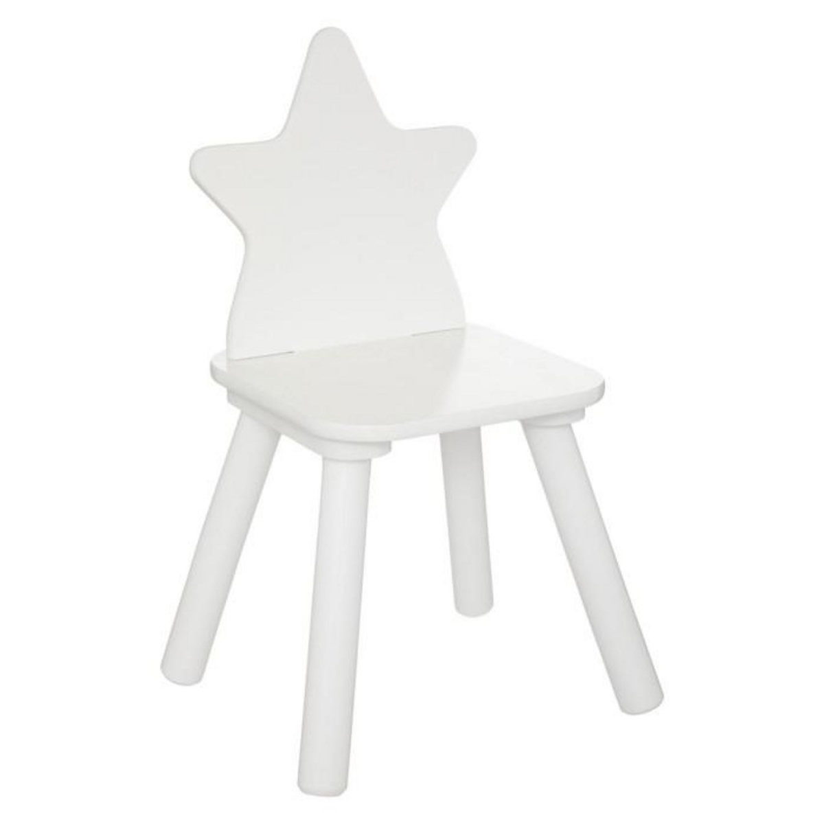 Atmosphera Kids Chaise Enfant Étoile  Douceur  50cm Blanc