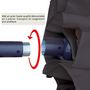 Voir la diapositive 6 : OUTSUNNY Parasol de jardin XXL parasol grande taille 4,6L x 2,7l x 2,4H m ouverture fermeture manivelle acier polyester haute densité gris