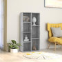 Voir la diapositive 1 : VIDAXL Bibliotheque Gris beton 50x25x106 cm Bois d'ingenierie