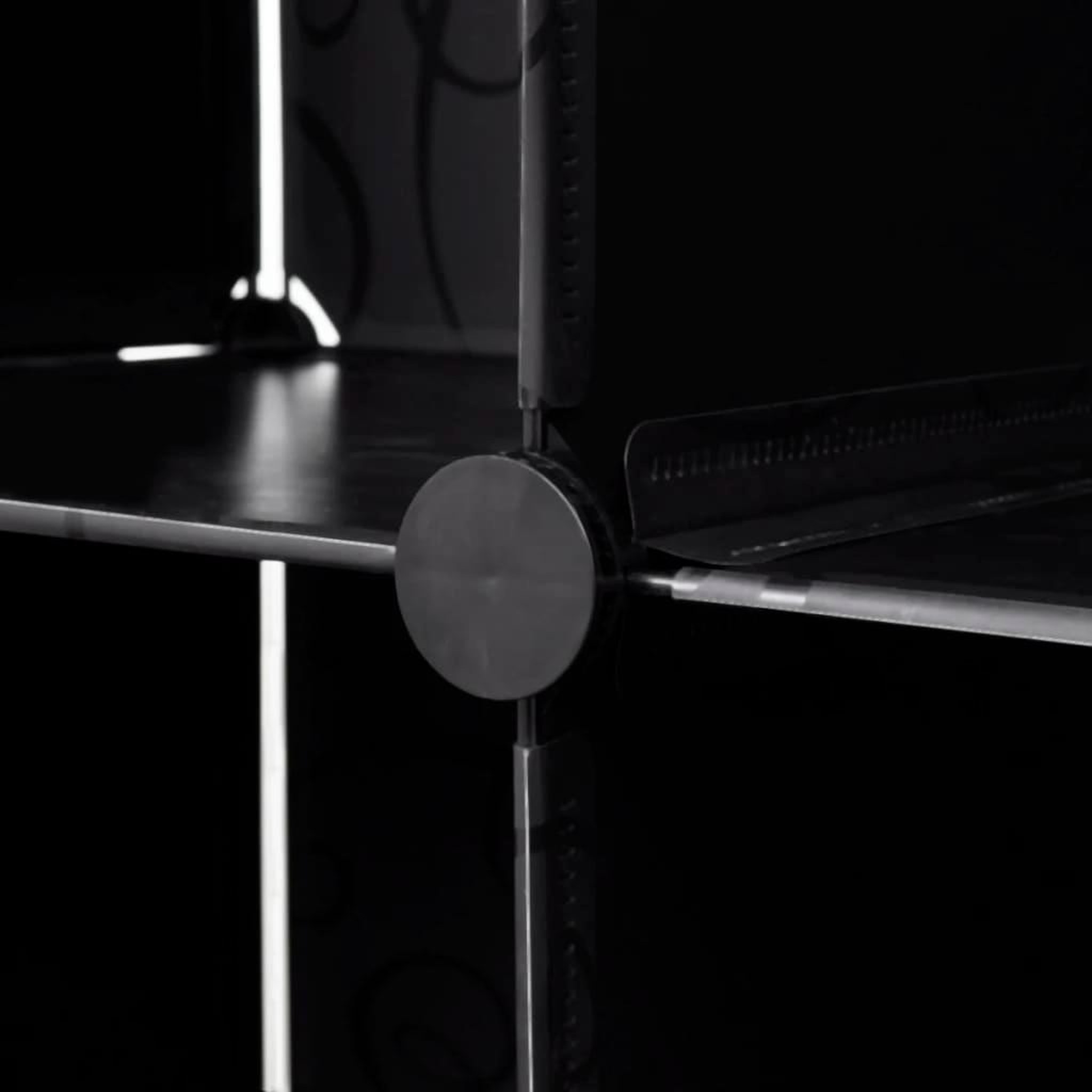 Voir la diapositive 5 : VIDAXL Armoire modulaire 18 compartiments Noir et blanc 37x146x180,5cm