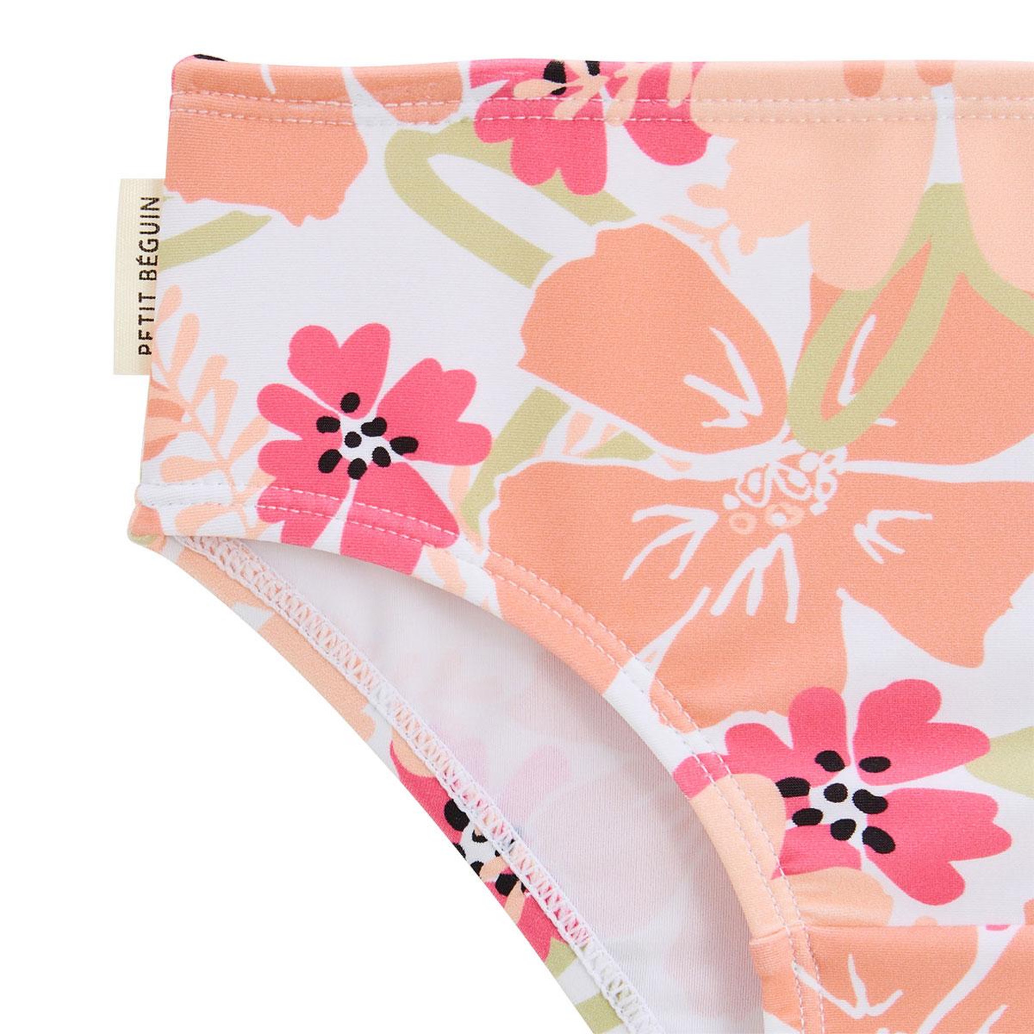 Voir la diapositive 3 : Petit Béguin Maillot de bain bébé 2 pièces t-shirt de protection uv et culotte rosara