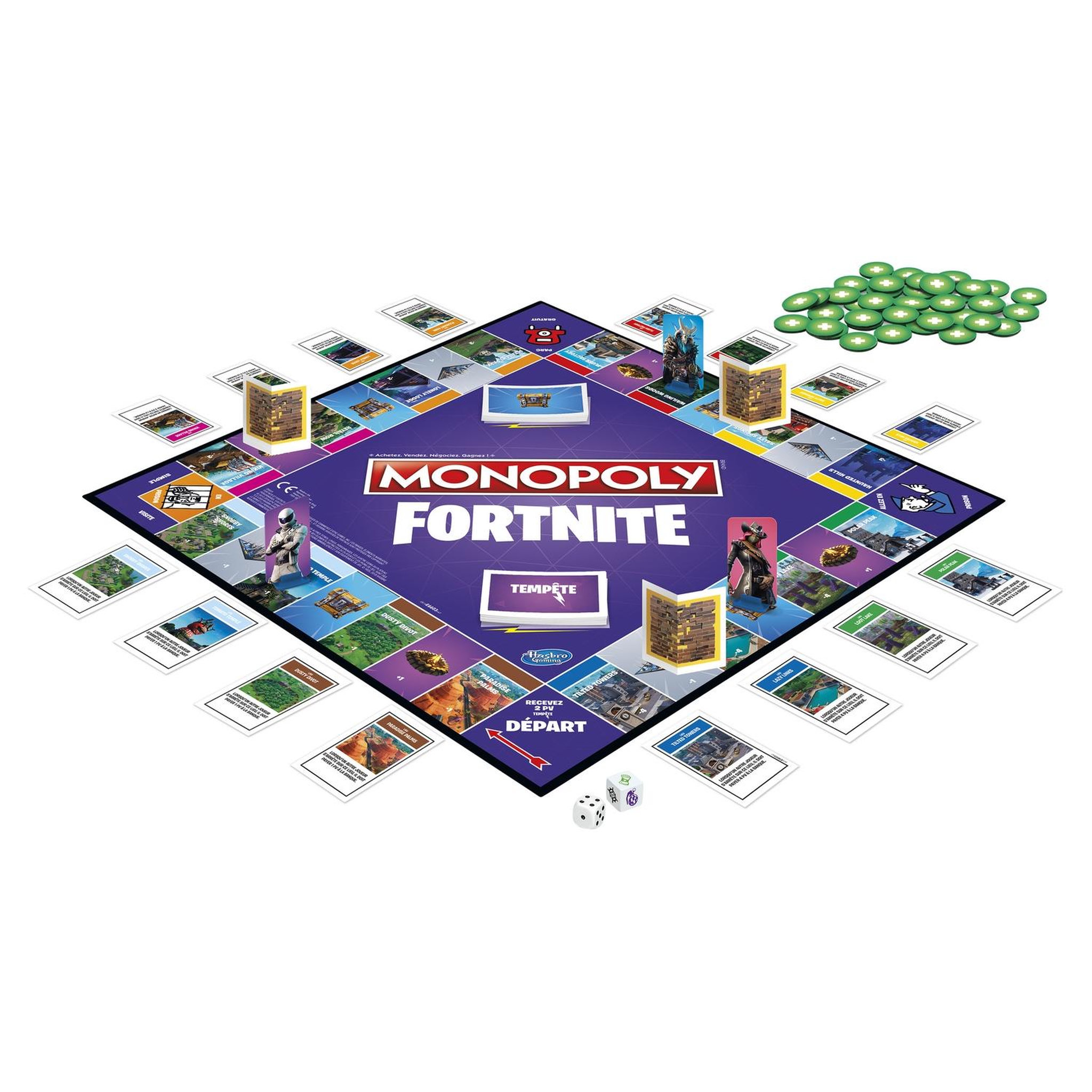 Voir la diapositive 2 : HASBRO Jeu Monopoly Fortnite