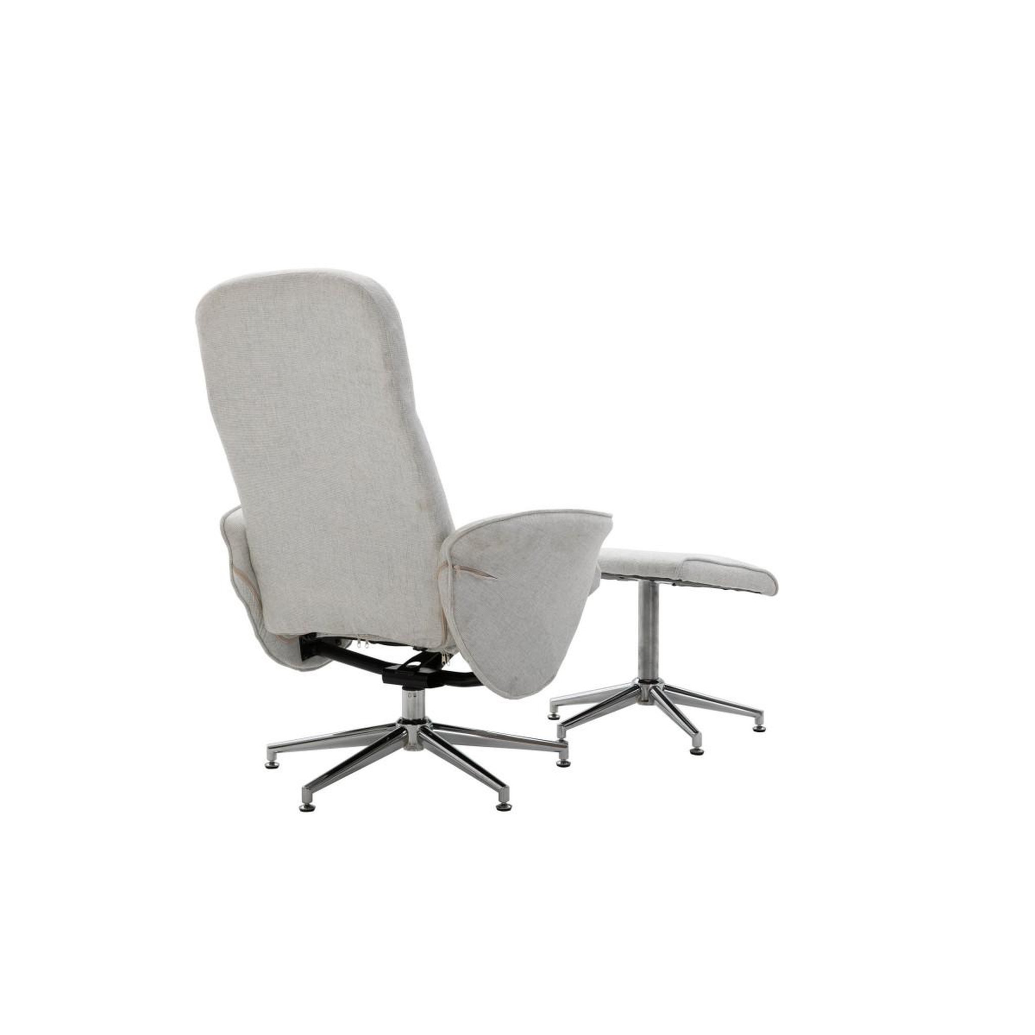 Voir la diapositive 5 : Paris Prix Fauteuil de relaxation & pouf  rolf  104cm gris