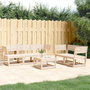Voir la diapositive 1 : VIDAXL Salon de jardin 5 pcs bois de pin massif