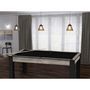 Voir la diapositive 2 : Paris Prix Table de Billard Convertible  Ohio  185cm Noir & Gris