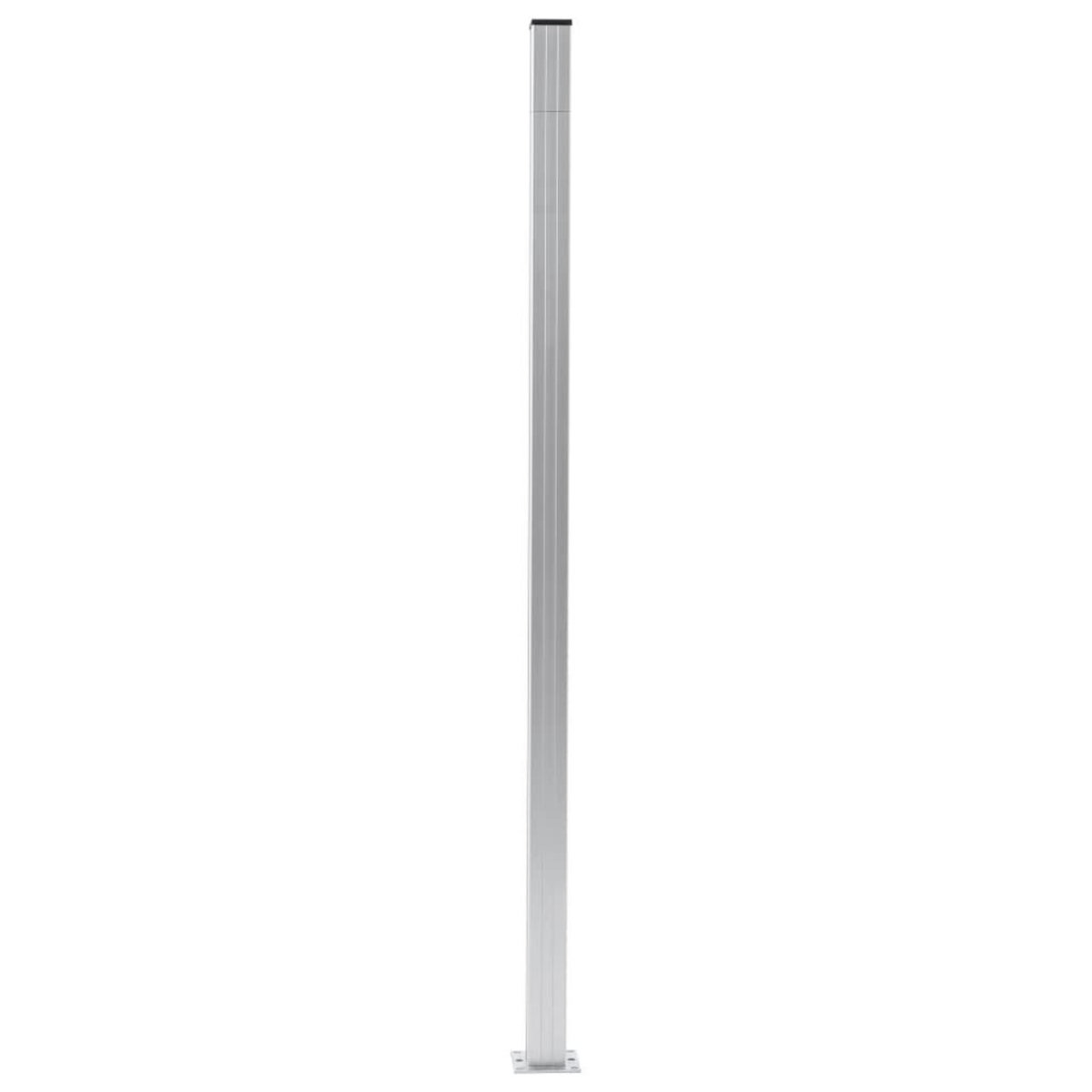 VIDAXL Poteaux de cloture 3 pcs Aluminium 185 cm