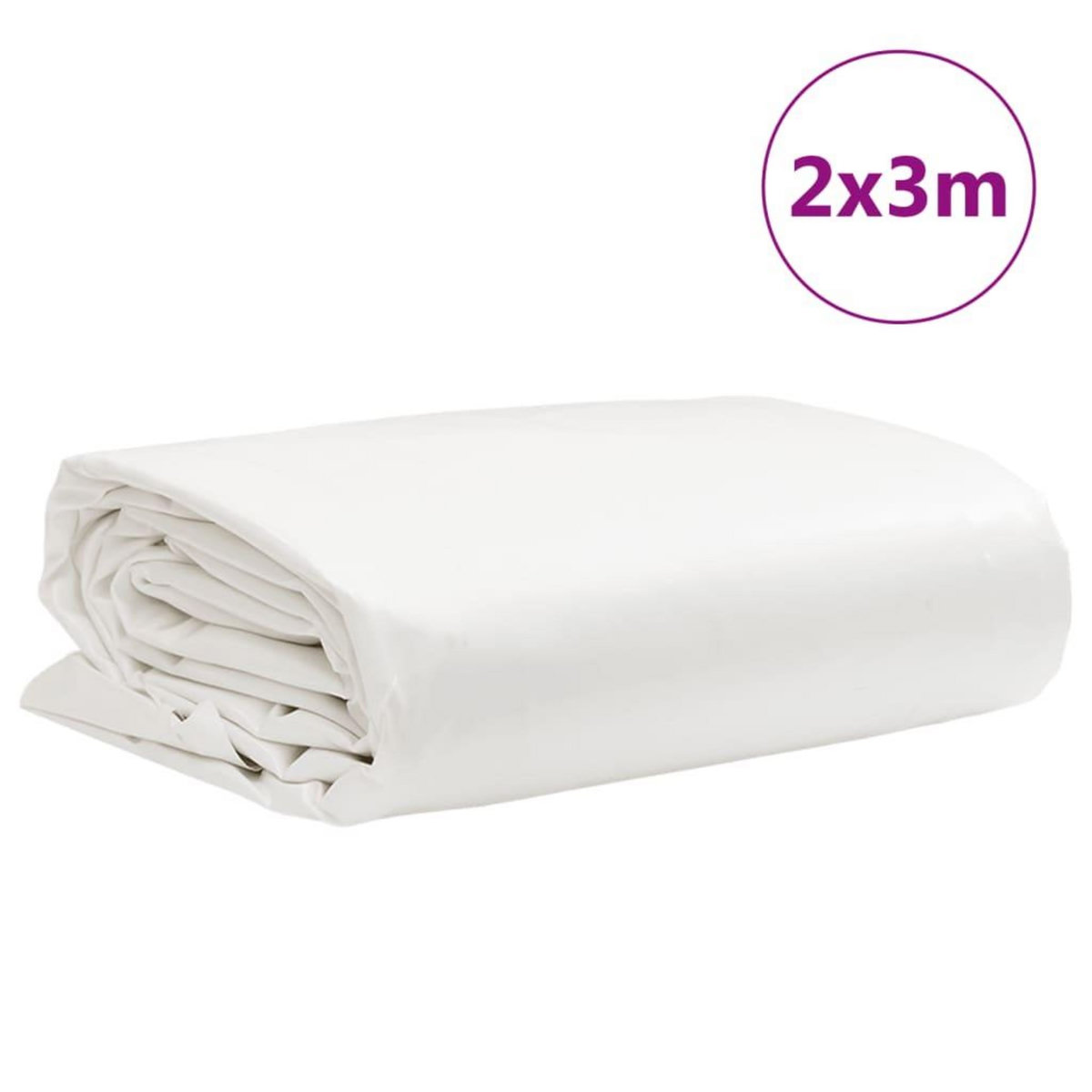 VIDAXL Bache blanc 2x3 m 650 g/m²