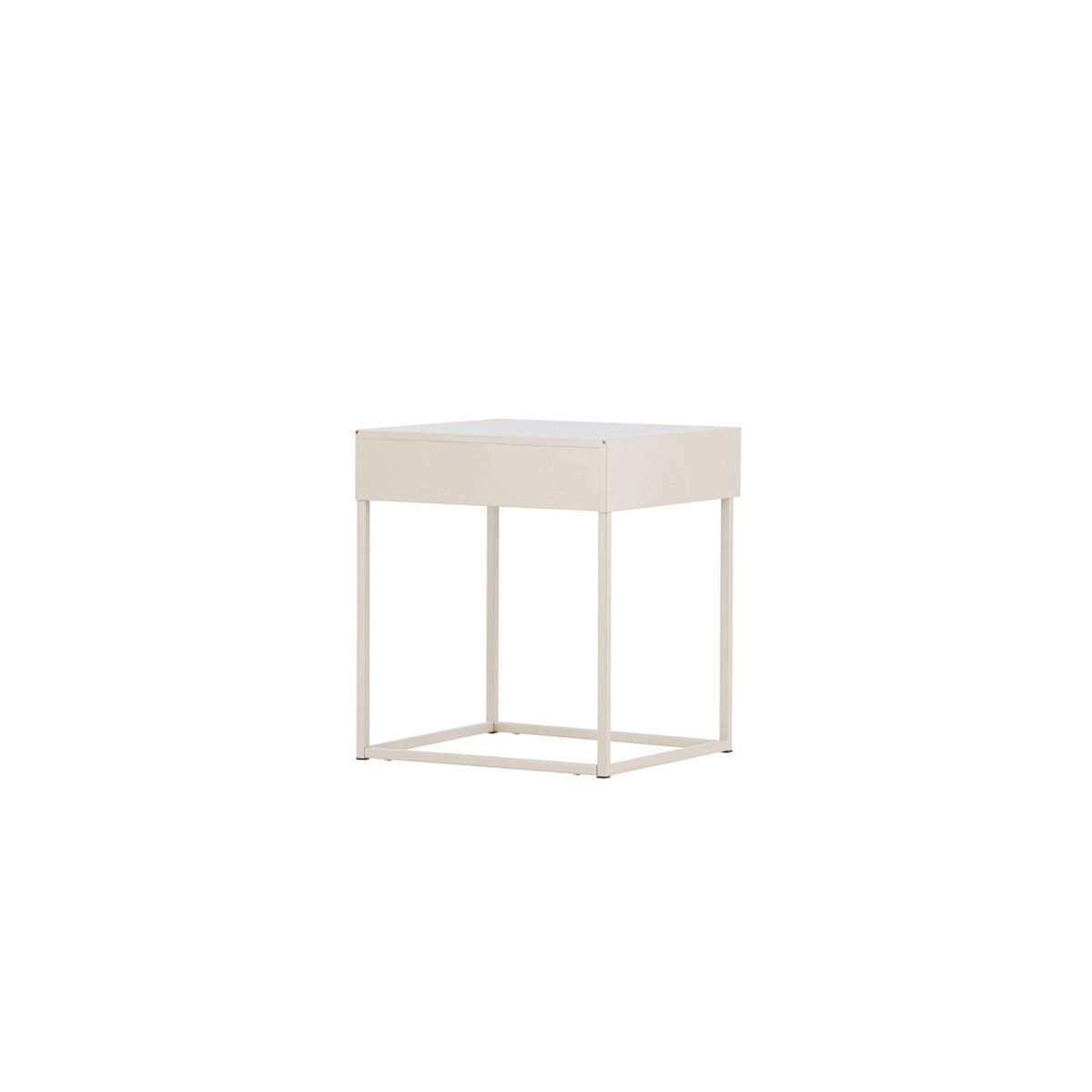 Paris Prix Table de Chevet 1 Tiroir  Bakal  50cm Beige