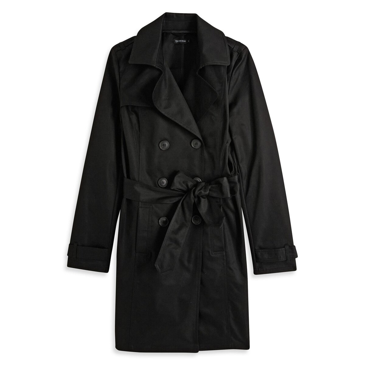 INEXTENSO Trench noir femme pas cher Auchan